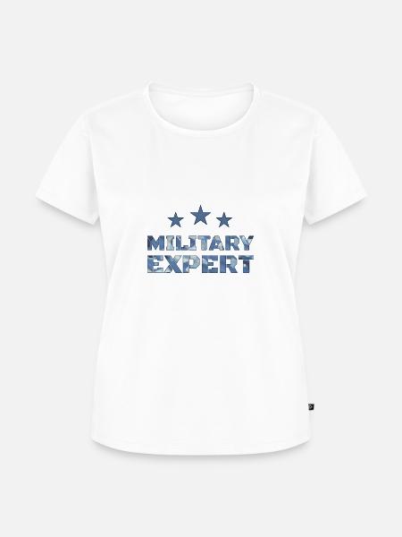 Military Expert - Frauen Premium Bio T-Shirt - Weiß