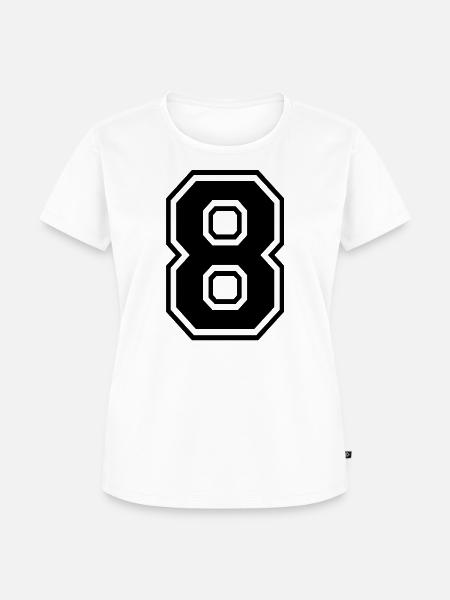 8 - Frauen Premium Bio T-Shirt - Weiß