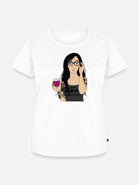 Badass - Frauen Premium Bio T-Shirt - Weiß