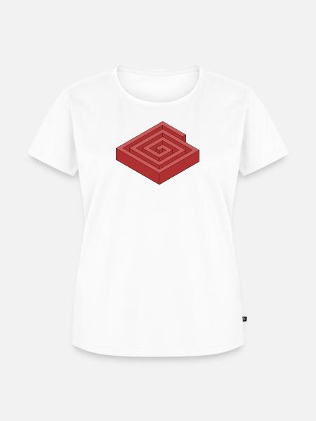 Labyrinth - Frauen Premium Bio T-Shirt - Weiß
