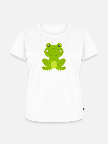 Frosch - Frauen Premium Bio T-Shirt - Weiß