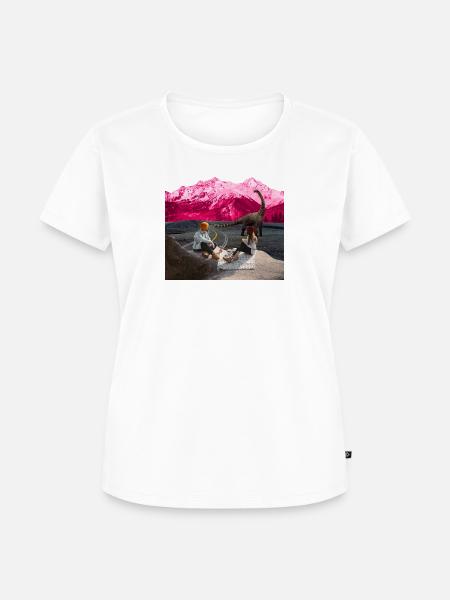 Picknick Surreal - Frauen Premium Bio T-Shirt - Weiß