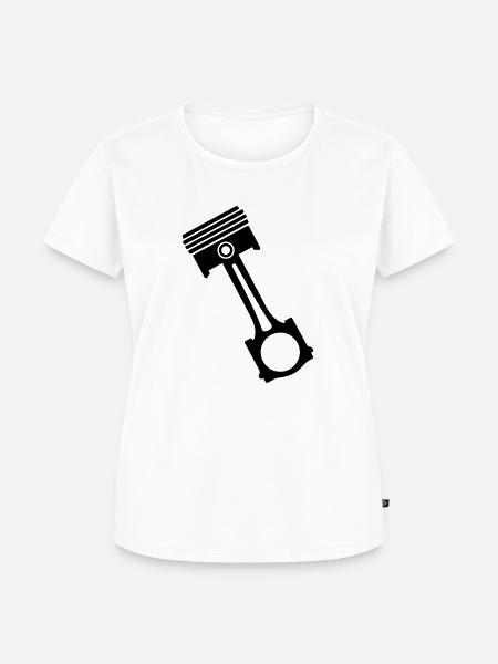 Kolben - Frauen Premium Bio T-Shirt - Weiß