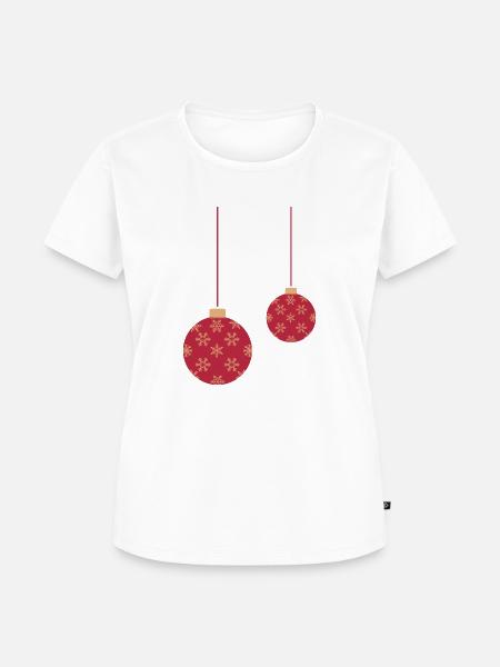 Weihnachtskugel - Frauen Premium Bio T-Shirt - Weiß