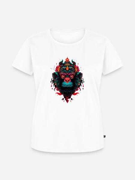 mera street art monkey seven - Frauen Premium Bio T-Shirt - Weiß