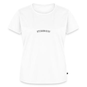 Seine Majestät der Lars betritt den Raum - Frauen Premium Bio T-Shirt - Weiß - Vorne - AI Model Female 172 dark (172cm)