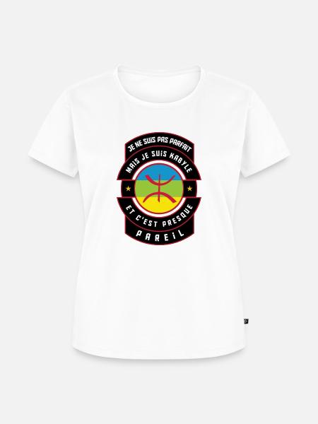 Ich bin Kabyle (männlich) - Frauen Premium Bio T-Shirt - Weiß