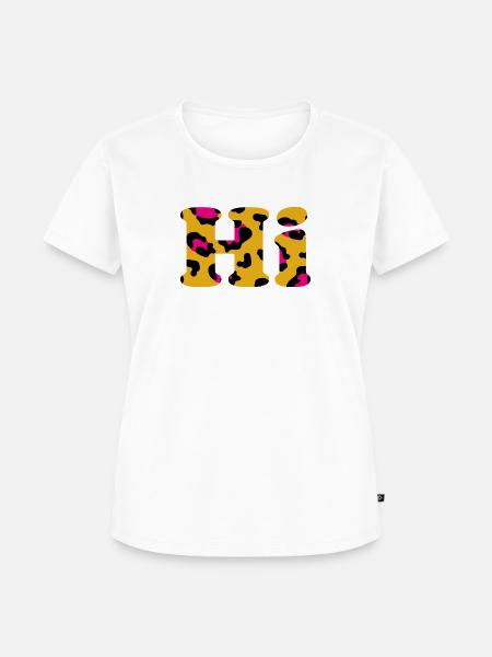 Hi Leoprint - Frauen Premium Bio T-Shirt - Weiß