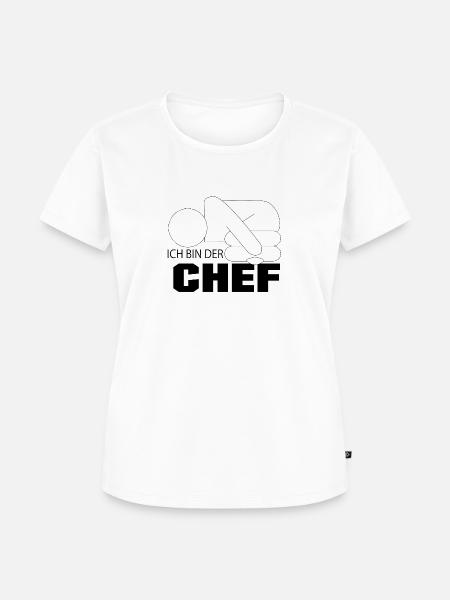 ich bin CHEF - Frauen Premium Bio T-Shirt - Weiß