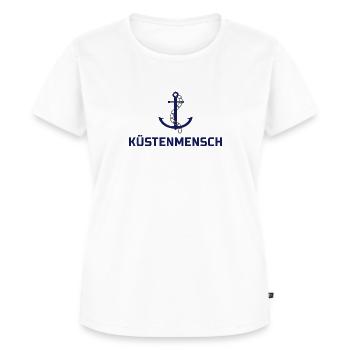 Küstenmensch - Frauen Premium Bio T-Shirt - Weiß - Vorne - AI Model Female 172 dark (172cm)
