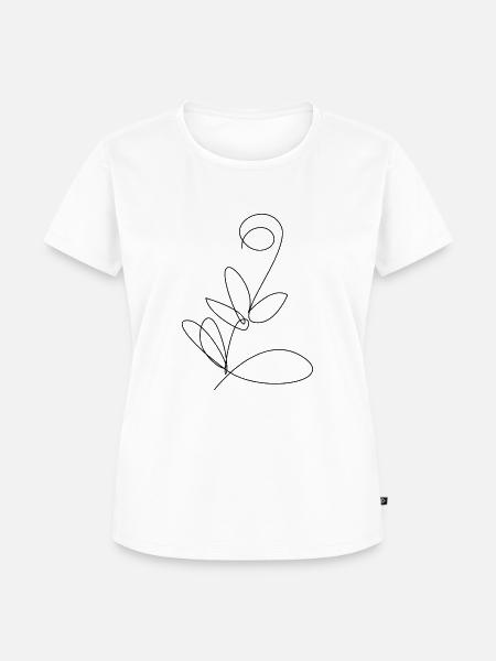 Blume 2 - Frauen Premium Bio T-Shirt - Weiß