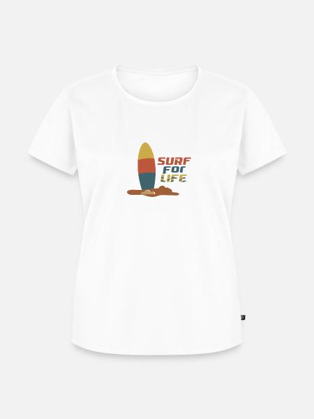 Surfing - Frauen Premium Bio T-Shirt - Weiß