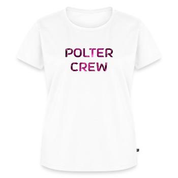 Poltercrew! Pink - Frauen Premium Bio T-Shirt - Weiß - Vorne - AI Model Female 172 dark (172cm)