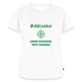 Schützenfest Freunde - Frauen Premium Bio T-Shirt - Weiß - Vorne - AI Model Female 172 dark (172cm)