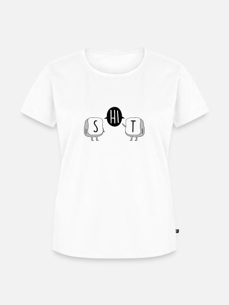 Computer und humor - Frauen Premium Bio T-Shirt - Weiß