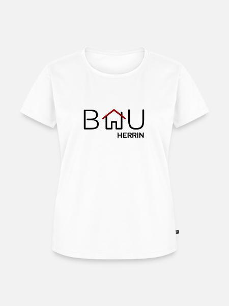 Bauherrin - Frauen Premium Bio T-Shirt - Weiß