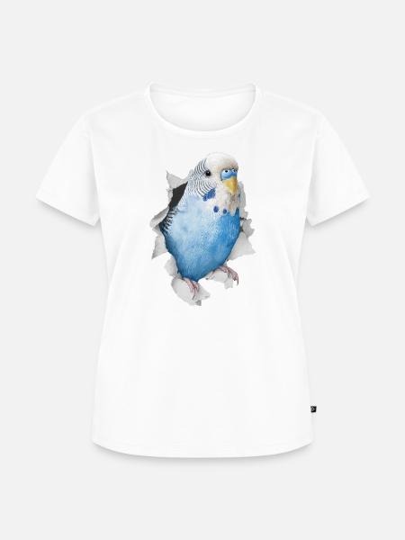 Wellensittich - Frauen Premium Bio T-Shirt - Weiß
