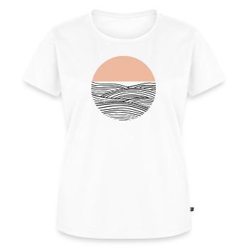 formes géométriques boho vintage - T-shirt Premium bio Femme - blanc - Devant - AI Model Female 172 dark (172cm)