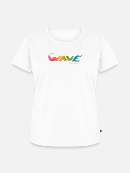 Mehr Welle als Materie - Frauen Premium Bio T-Shirt - Weiß