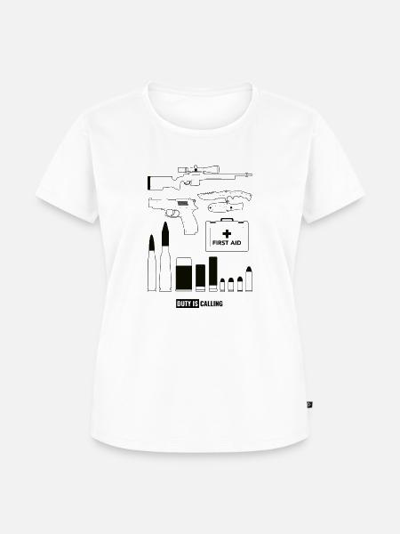 Duty is Calling - Frauen Premium Bio T-Shirt - Weiß