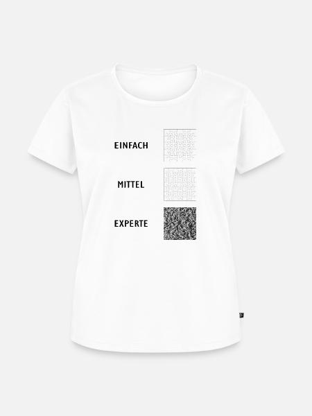 PUZZLESPAß! - Griller de - Frauen Premium Bio T-Shirt - Weiß