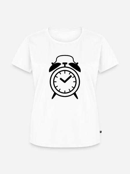 Wecker - Frauen Premium Bio T-Shirt - Weiß