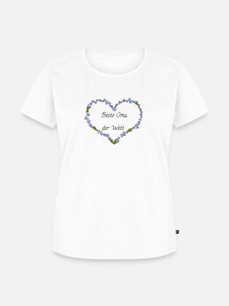 Beste Oma der Welt - Frauen Premium Bio T-Shirt - Weiß