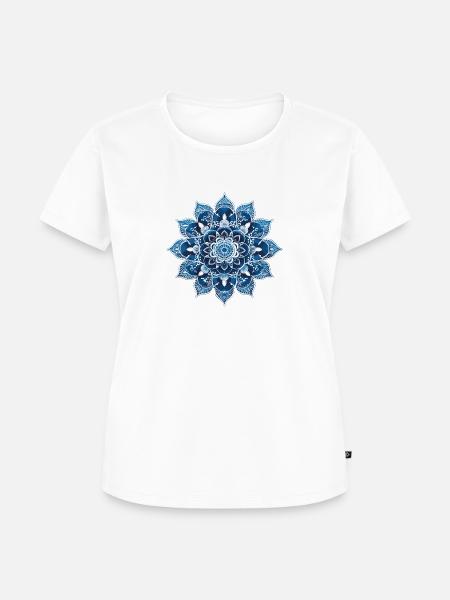Sky Blossom - Frauen Premium Bio T-Shirt - Weiß