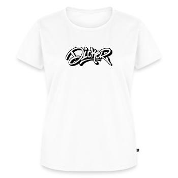 Dicker Tag - Frauen Premium Bio T-Shirt - Weiß - Vorne - AI Model Female 172 dark (172cm)