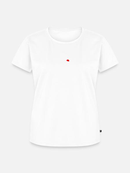 Berg mit roter Sonne - Frauen Premium Bio T-Shirt - Weiß