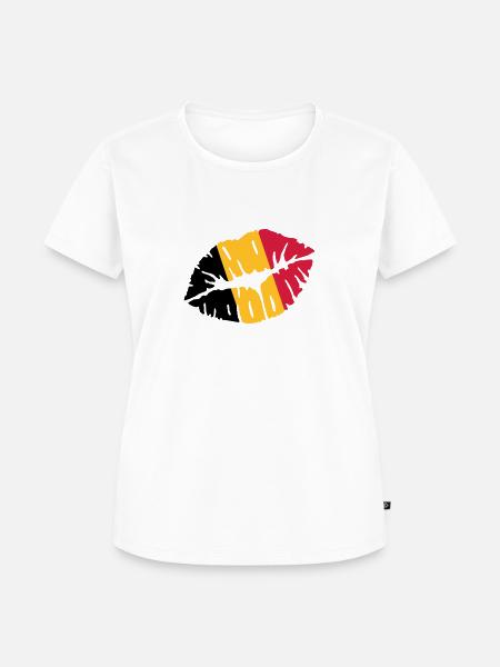 Belgien - Frauen Premium Bio T-Shirt - Weiß