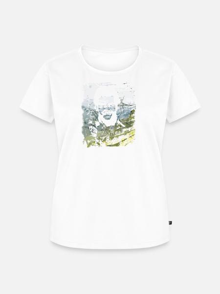 Pablo Escobar distressed - Frauen Premium Bio T-Shirt - Weiß