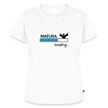 Matura loading - Frauen Premium Bio T-Shirt - Weiß - Vorne - AI Model Female 172 dark (172cm)