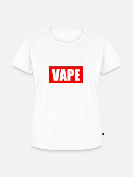 Vape rot- Vapen Dampfen - Frauen Premium Bio T-Shirt - Weiß