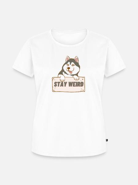 Stay Weird - Frauen Premium Bio T-Shirt - Weiß