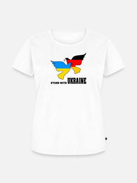 Ukraine - Frauen Premium Bio T-Shirt - Weiß