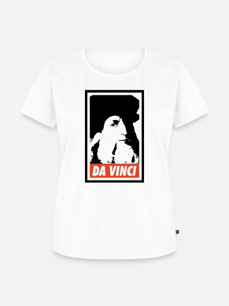 Leonardo da Vinci - Frauen Premium Bio T-Shirt - Weiß