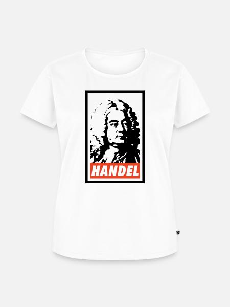 Georg Friedrich Händel - Frauen Premium Bio T-Shirt - Weiß