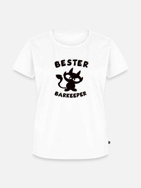 cooles bester Barkeeper Design - Frauen Premium Bio T-Shirt - Weiß