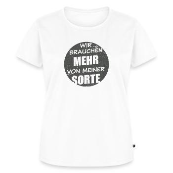 Wir Brauchen Mehr Von Meiner Sorte - dunkel - Frauen Premium Bio T-Shirt - Weiß - Vorne - AI Model Female 172 dark (172cm)