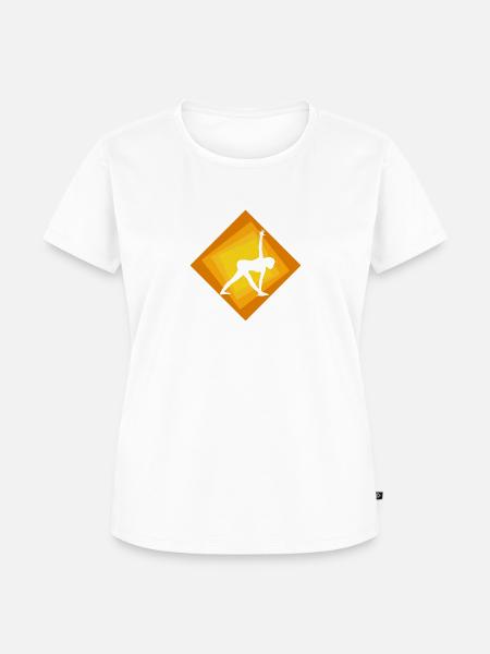 Power Meditation Vinyasa - Frauen Premium Bio T-Shirt - Weiß