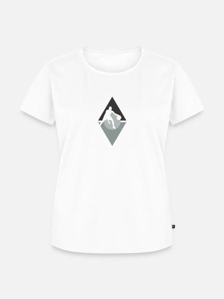 Basketballer Rebound - Frauen Premium Bio T-Shirt - Weiß