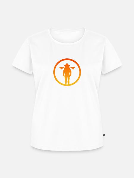 Bienen Wabe Bienen - Frauen Premium Bio T-Shirt - Weiß