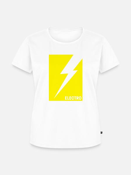 electro - Frauen Premium Bio T-Shirt - Weiß