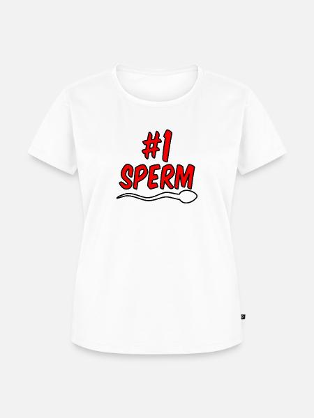 Nr 1 Sperma - Frauen Premium Bio T-Shirt - Weiß