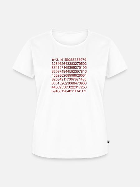 Pi - Frauen Premium Bio T-Shirt - Weiß