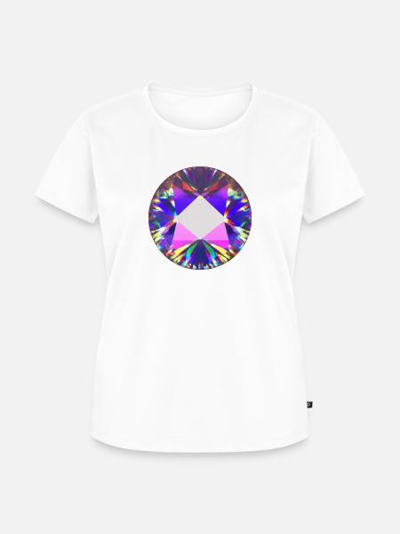 Diamant - Frauen Premium Bio T-Shirt - Weiß