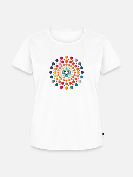 Abstrakte Dot-Geometrie: Einzigartiges Design - Frauen Premium Bio T-Shirt -