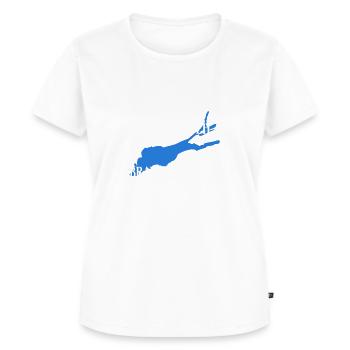 Bodensee - Frauen Premium Bio T-Shirt - Weiß - Vorne - AI Model Female 172 dark (172cm)