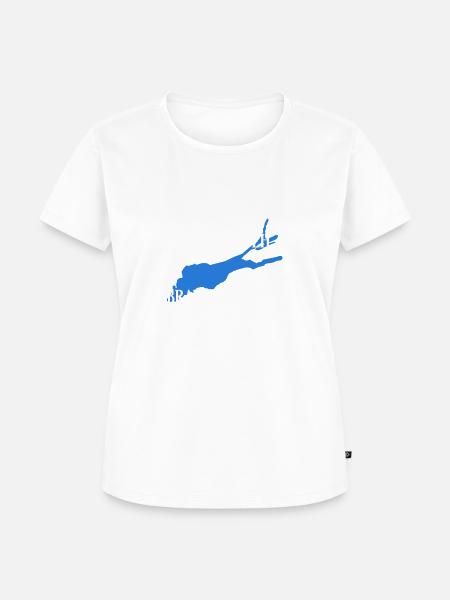 Bodensee - Frauen Premium Bio T-Shirt - Weiß